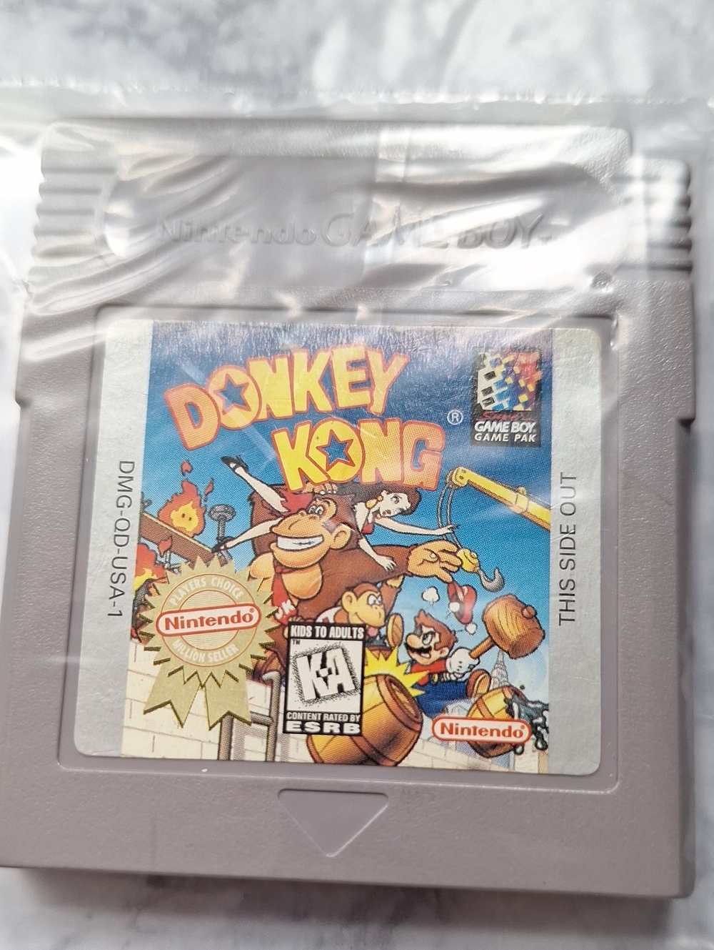 Nintendo Donkey Kong Game Boy Game - Gray